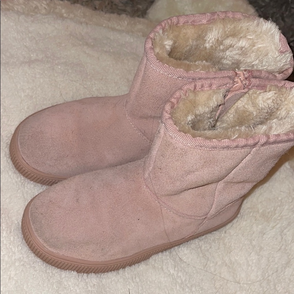 Pink boots